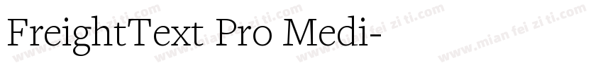 FreightText Pro Medi字体转换